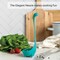 Ladle Spoon - Turquoise Cooking Ladle - Cooking Gifts - Use for Serving Soup, Stew, Gravy & Chili - High Heat Resistant Loch Ness Stand Up Soup Ladle